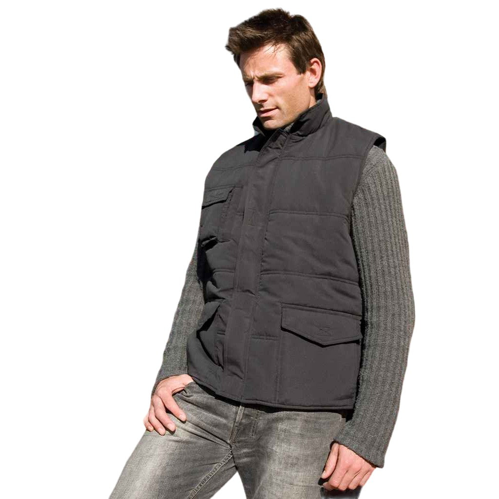 Black - Back - Result Mens Promo Body Warmer
