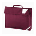 Burgundy - Front - Quadra Childrens-Kids Reflective Book Bag