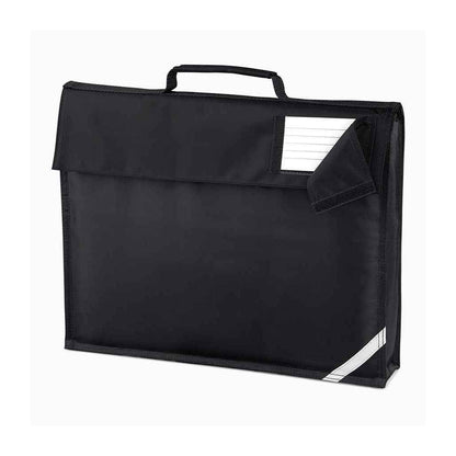 Black - Front - Quadra Childrens-Kids Reflective Book Bag