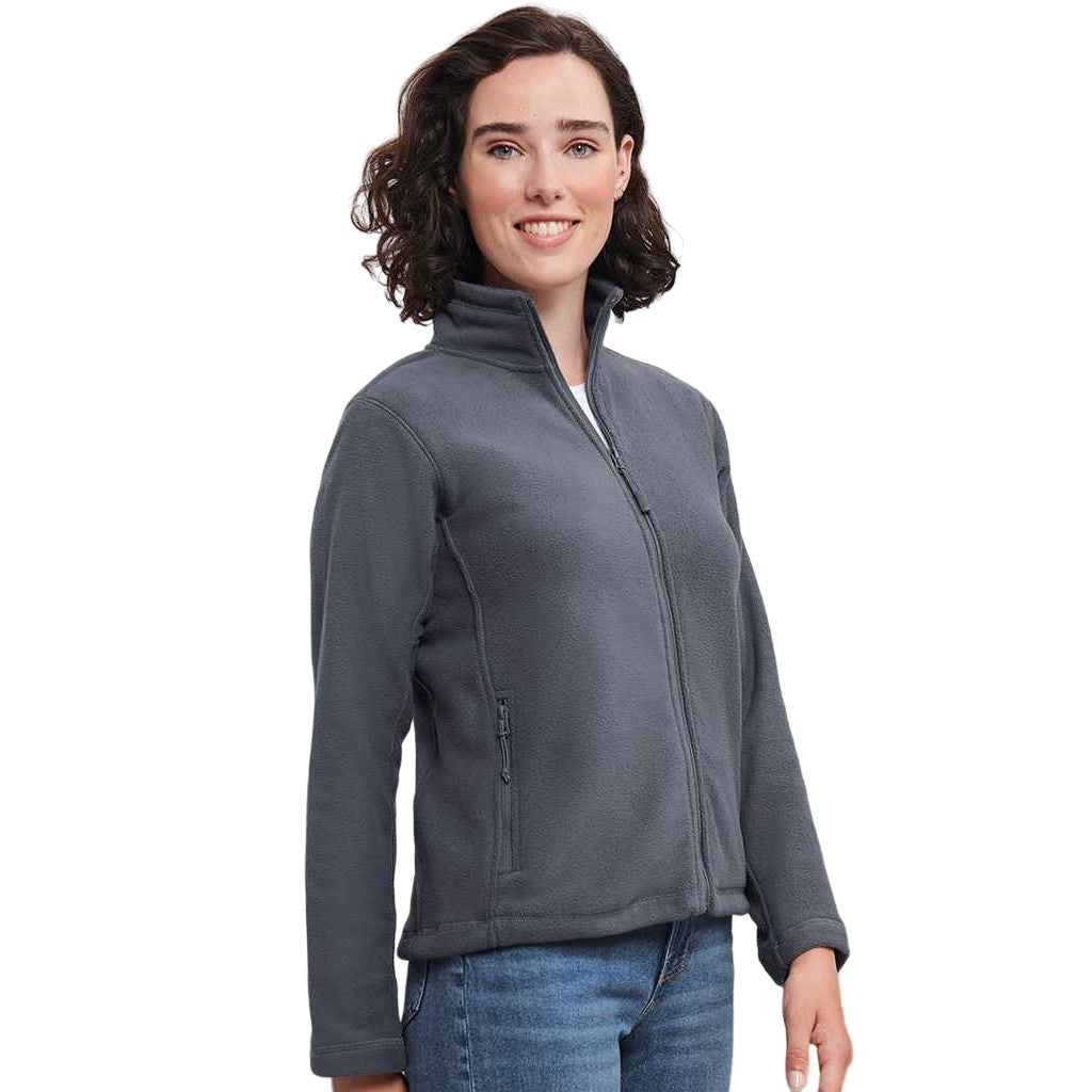 Convoy Grey - Lifestyle - Russell Womens-Ladies Outdoor Fleece Jacket
