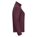 Burgundy - Side - Russell Womens-Ladies Outdoor Fleece Jacket