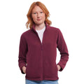 Burgundy - Lifestyle - Russell Womens-Ladies Outdoor Fleece Jacket