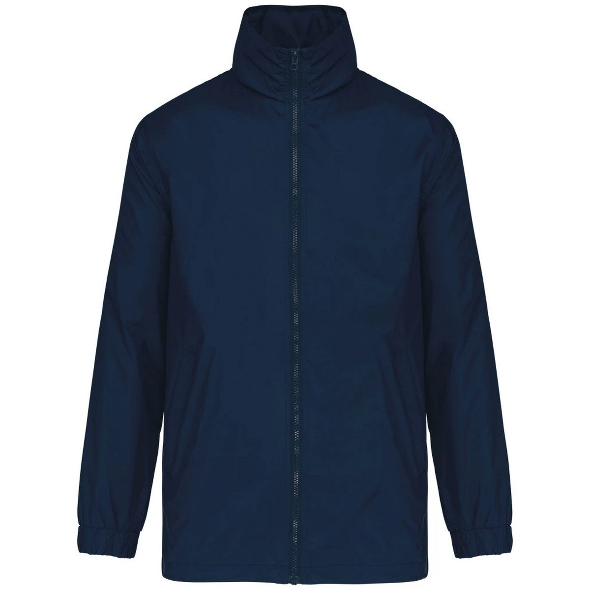 Navy - Front - Karben Mens Lined Windbreaker