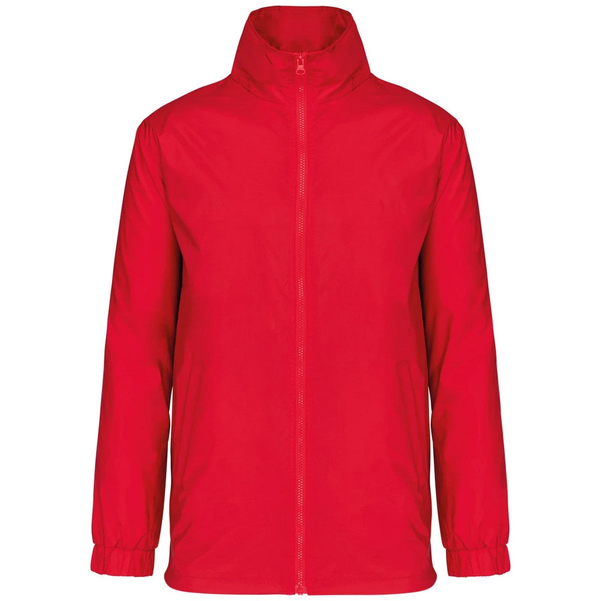 Red - Front - Karben Mens Lined Windbreaker
