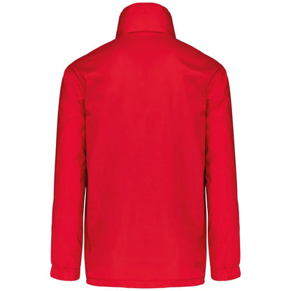 Red - Back - Karben Mens Lined Windbreaker