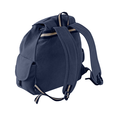 Oxford Navy - Back - Quadra Vintage Canvas Backpack