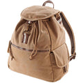 Sahara - Back - Quadra Vintage Canvas Backpack