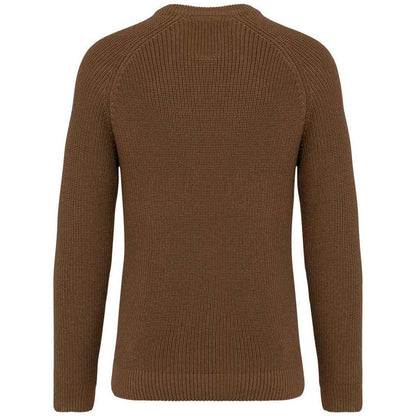 Toffee - Back - Native Spirit Mens Chunky Knit Sweatshirt