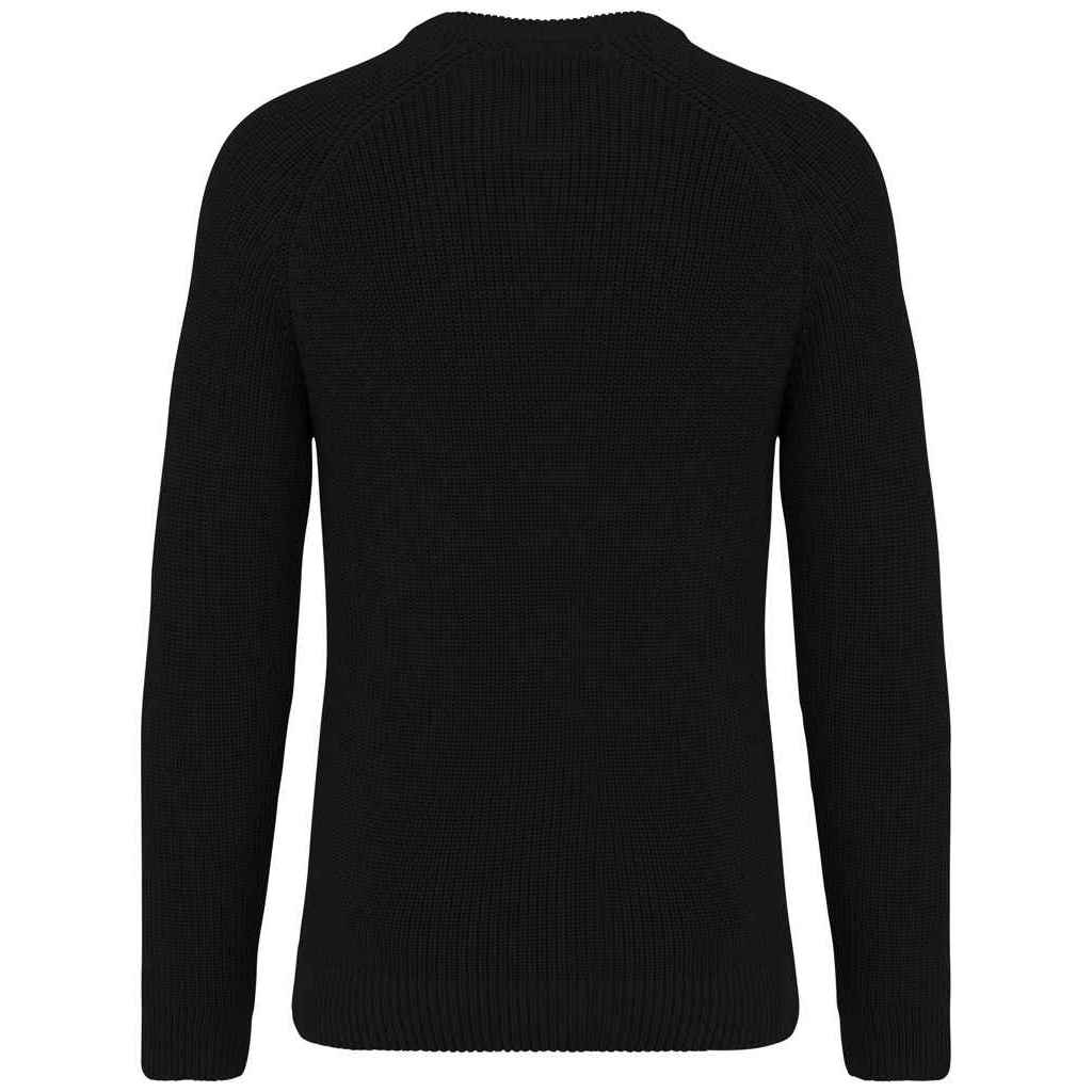 Black - Back - Native Spirit Mens Chunky Knit Sweatshirt