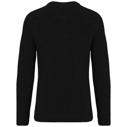Black - Back - Native Spirit Mens Chunky Knit Sweatshirt