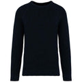 Navy - Front - Native Spirit Mens Chunky Knit Sweatshirt