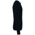 Navy - Side - Native Spirit Mens Chunky Knit Sweatshirt