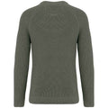 Organic Khaki - Back - Native Spirit Mens Chunky Knit Sweatshirt