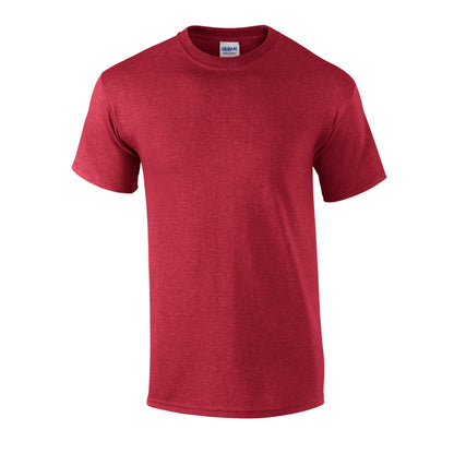 Heather-Cardinal - Front - Gildan Unisex Adult Heather Ultra Cotton T-Shirt