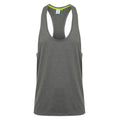 Grey Marl - Front - Tombo Mens Muscle Vest Top