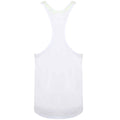 White - Back - Tombo Mens Muscle Vest Top