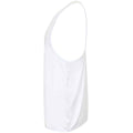 White - Side - Tombo Mens Muscle Vest Top