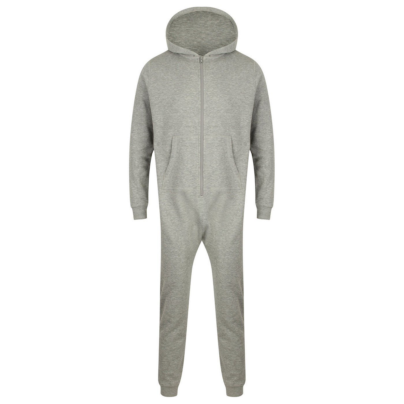 Grey - Front - SF Unisex Adult Heather All-In-One Nightwear