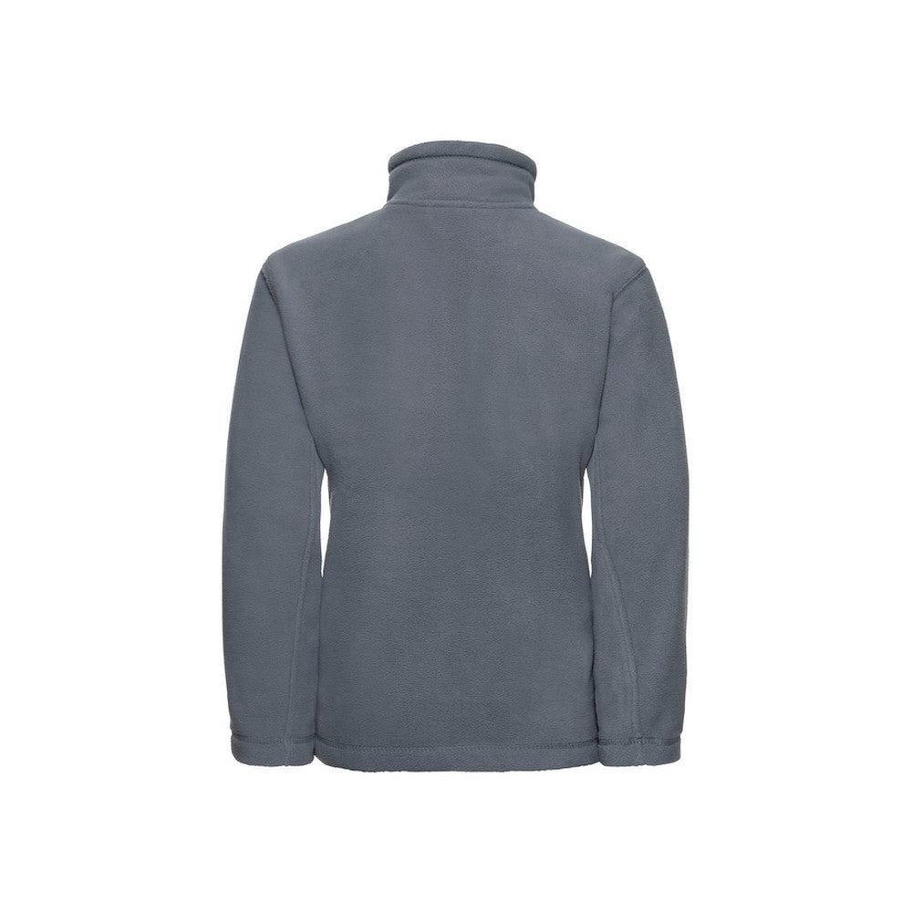 Convoy Grey - Back - Russell Childrens-Kids Fleece Jacket