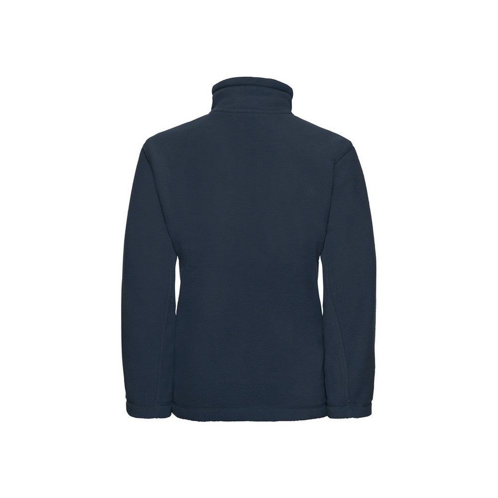 French Navy - Back - Russell Childrens-Kids Fleece Jacket