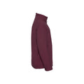 Burgundy - Side - Russell Childrens-Kids Fleece Jacket