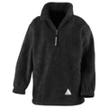 Black - Front - Result Childrens-Kids Polartherm Fleece Jacket