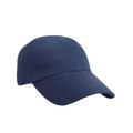 Navy - Front - Result Headwear Childrens-Kids Heavy Brushed Cotton Low Profile Cap