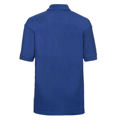 Bright Royal Blue - Back - Russell Childrens-Kids Pique Polo Shirt