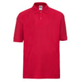 Classic Red - Front - Russell Childrens-Kids Pique Polo Shirt