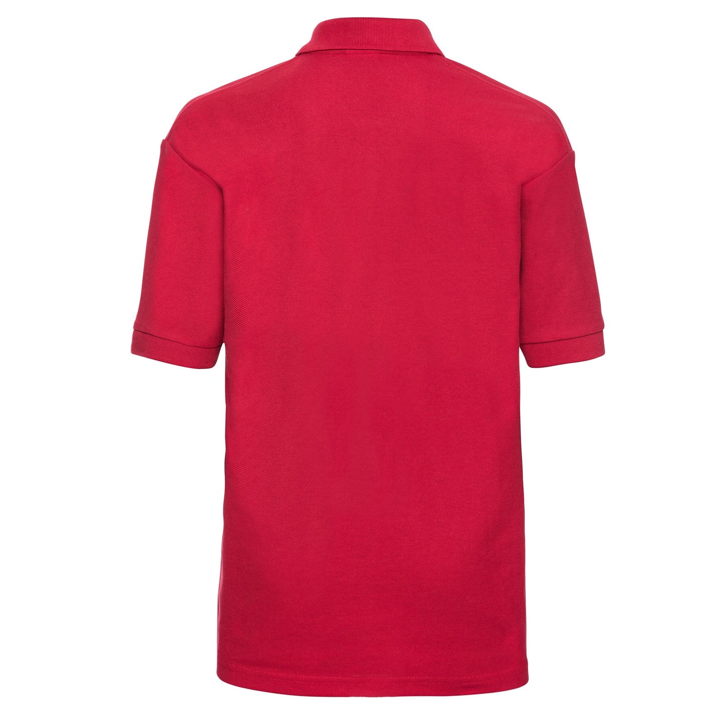 Classic Red - Back - Russell Childrens-Kids Pique Polo Shirt