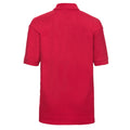 Classic Red - Back - Russell Childrens-Kids Pique Polo Shirt