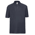 French Navy - Front - Russell Childrens-Kids Pique Polo Shirt