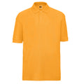 Gold - Front - Russell Childrens-Kids Pique Polo Shirt