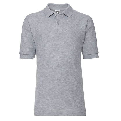 Light Oxford - Front - Russell Childrens-Kids Pique Polo Shirt