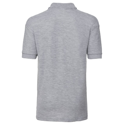 Light Oxford - Back - Russell Childrens-Kids Pique Polo Shirt