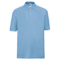 Sky Blue - Front - Russell Childrens-Kids Pique Polo Shirt
