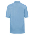 Sky Blue - Back - Russell Childrens-Kids Pique Polo Shirt
