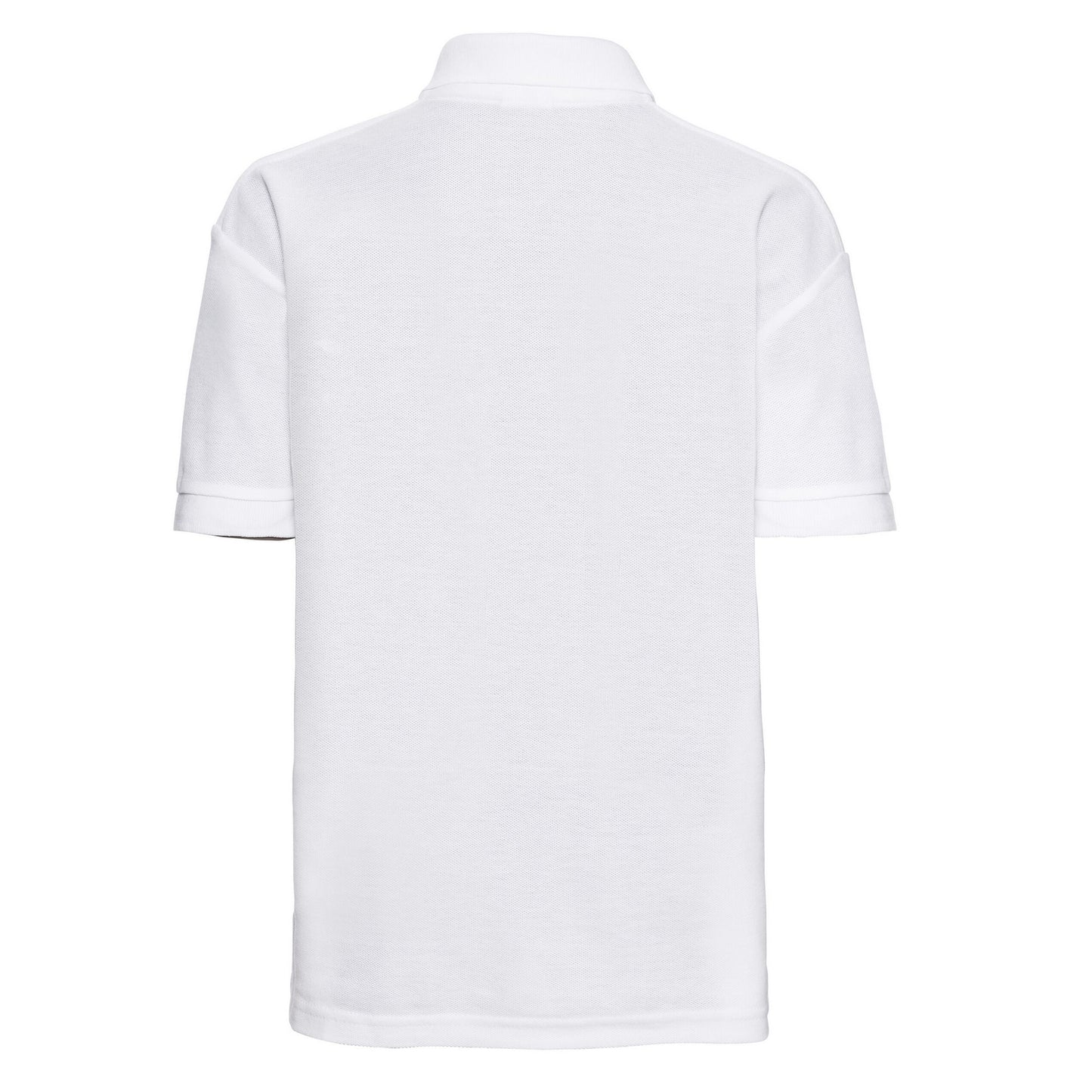 White - Back - Russell Childrens-Kids Pique Polo Shirt