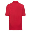Bright Red - Back - Russell Childrens-Kids Pique Polo Shirt