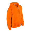 Safety Orange - Side - Gildan Mens Heavy Blend Full Zip Hoodie