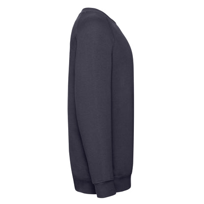 Deep Navy - Side - Fruit of the Loom Childrens-Kids Premium Raglan Sweatshirt