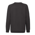 Black - Back - Fruit of the Loom Childrens-Kids Premium Raglan Sweatshirt