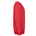 Red - Side - Fruit of the Loom Childrens-Kids Premium Raglan Sweatshirt