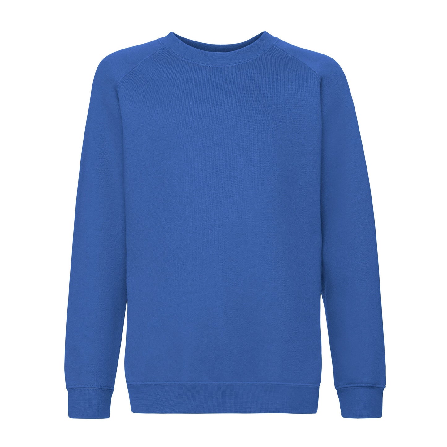 Royal Blue - Front - Fruit of the Loom Childrens-Kids Premium Raglan Sweatshirt