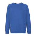 Royal Blue - Front - Fruit of the Loom Childrens-Kids Premium Raglan Sweatshirt