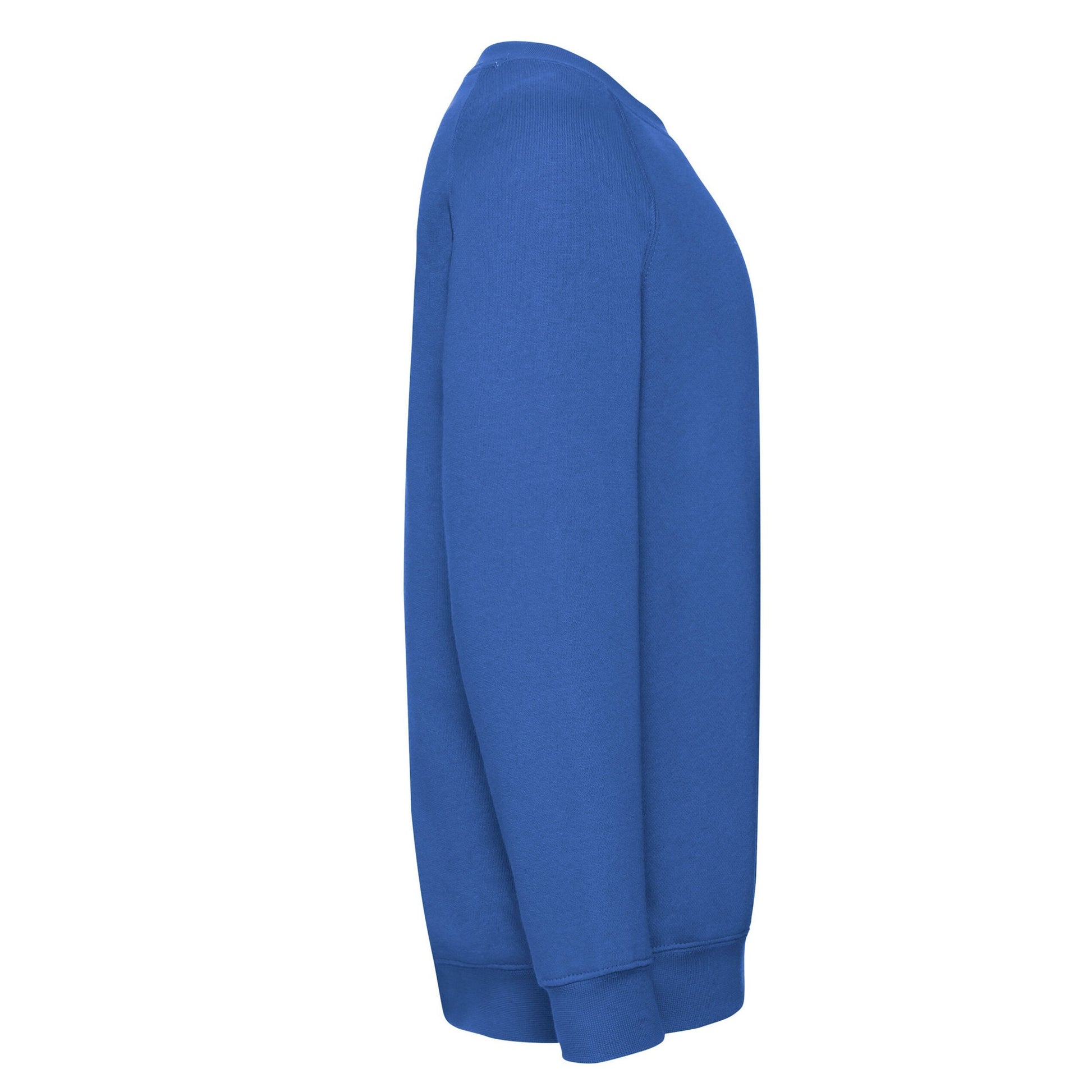 Royal Blue - Side - Fruit of the Loom Childrens-Kids Premium Raglan Sweatshirt