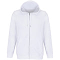 White - Front - SOLS Unisex Adult Calipso Full Zip Hoodie