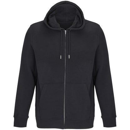 Black - Front - SOLS Unisex Adult Calipso Full Zip Hoodie