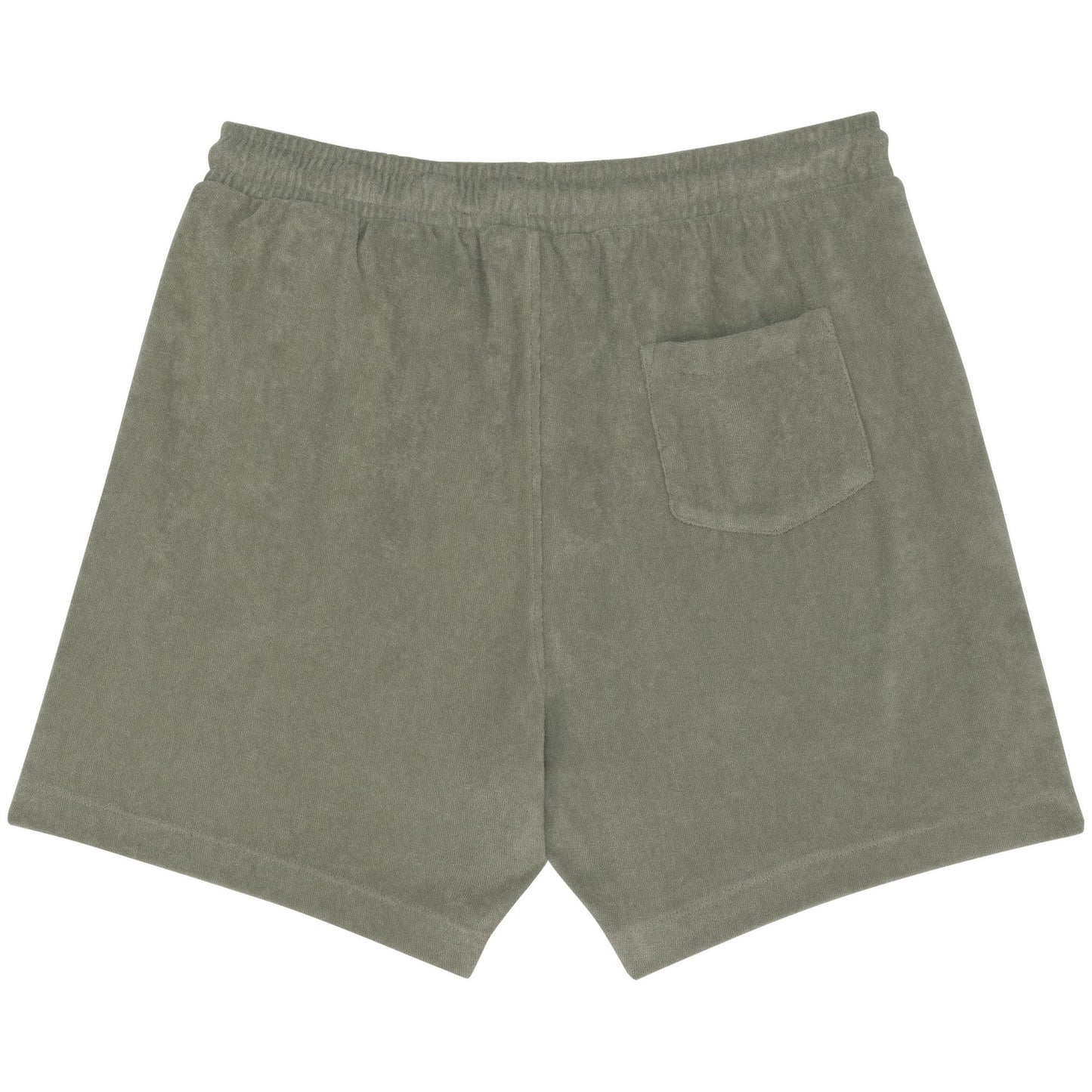 Almond Green - Back - Native Spirit Mens Terry Towel Shorts