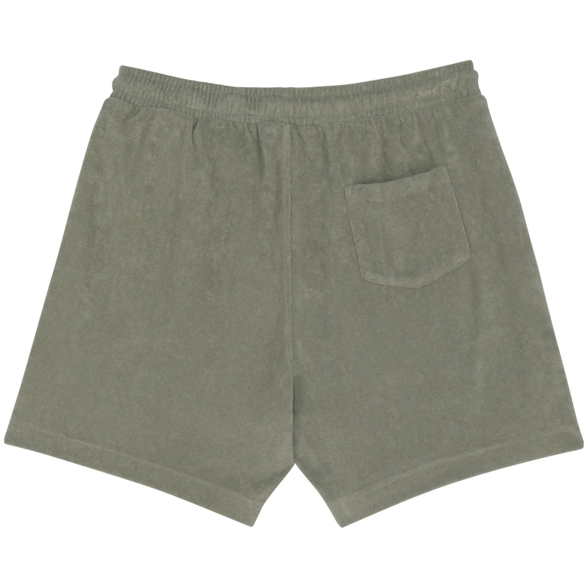 Almond Green - Back - Native Spirit Mens Terry Towel Shorts